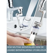 FAWER Faucet & Shower Fawer Arıtmalı 1080 Derece Dönebilen Evrensel Perlatör Musluk Ucu Filtre Musluk Başlığı