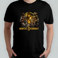Pixxa Mortal Kombat Iı  Pamuklu Bisiklet Yaka T-Shirt Model 1