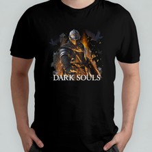 Pixxa Dark Souls  Pamuklu Bisiklet Yaka T-Shirt Model 1