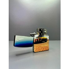 Doğan Hediyelik Zippo Model Lazer Baskı Benzinli Metal Çakmak