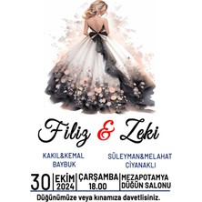 Dicle X Store Düğün Davetiyesi Kına Davetiyesi Kişiye Özel Davetiye Tasarımı #12