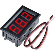 YLZ 0V-100V Dijital Mini Voltmetre Çerçeveli (Kırmızı)