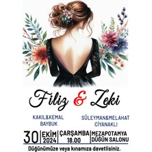 Dicle X Store Düğün Davetiyesi Kına Davetiyesi Kişiye Özel Davetiye Tasarımı #11
