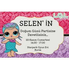 Dicle X Store Figürlü Doğum Günü Davetiyesi 30 Adet Model 5