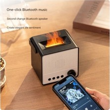 Mediterian Renkli Alev Aroma Difüzör Kablosuz Bluetooth Hoparlör 120ml