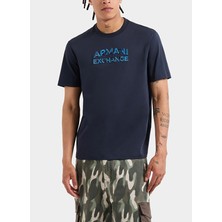 Armani Exchange Bisiklet Yaka Baskılı Lacivert Erkek T-Shirt 6dzthc Zjbyz 1510