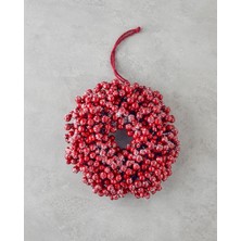 English Home Christmas Kapı Süsü 25 cm Kırmızı