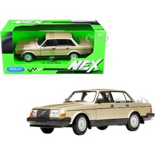 Trust Store Volvo 240 Gl Gold Metallic  1/24 Diecast Model Araba Koleksiyon