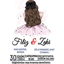 Dicle X Store Düğün Davetiyesi Kına Davetiyesi Kişiye Özel Davetiye Tasarımı #2