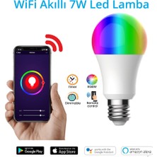 Alpsmart AS-8227 CW Wifi Akıllı Led Lamba 7 Watt Ampül Tuya App Uyumlu