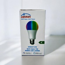 Alpsmart AS-8227 CW Wifi Akıllı Led Lamba 7 Watt Ampül Tuya App Uyumlu