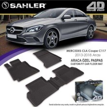 Sahler Mercedes CLA  2013-2018  4.5D Havuzlu Paspas Siyah