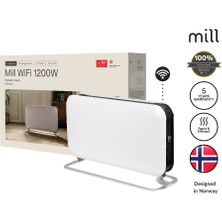 Mill Elektrikli Taşınabilir Panel Isıtıcı Wi-Fi Bağlantılı 1200W