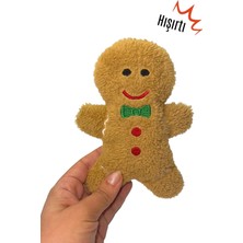 Miyav Yılbaşı Temalı Kedi Oyuncağı Hışırtı Sesli Peluş Kurabiye - Gingerbread Sesli Kedi Oyuncağı