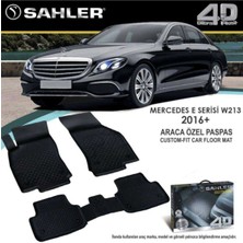 Sahler Mercedes E Seri W213 2016-2020  4.5D Havuzlu Paspas Siyah