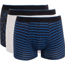 DeFacto Regular Fit Baskılı 3'lü Boxer C9566AX24WN