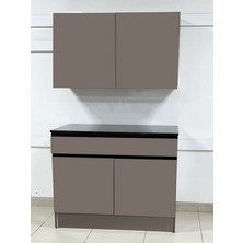 Trio Modül Pamir 100 Cm J Kulp Mdf Çok Amaçlı Mutfak Dolabı