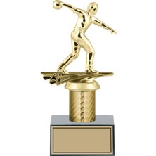 Odak Bowling Erkek Figürlü Ödül Kupası-Okul Kupası - Hediye Kupa 23 cm FG001