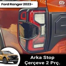 S-Dizayn Ford Ranger 4 Abs Plastik Arka Stop Çerçevesi 2 Prç. 2023 Üzeri A+ Kalite