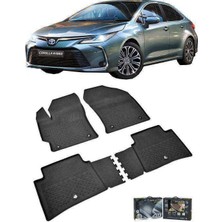 Sahler Toyota Corolla  Sedan 2019 ve Sonrası  4.5D Havuzlu Paspas Siyah