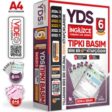 2025 YDS İngilizce ÖSYM Tıpkı Basım Çıkmış Soru 6lı Deneme Paketi Video/PDF Çözümlü Türkiye Geneli