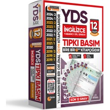 2025 YDS İngilizce ÖSYM Tıpkı Basım Çıkmış Soru 12li Deneme Paketi Video/PDF Çözümlü Türkiye Geneli