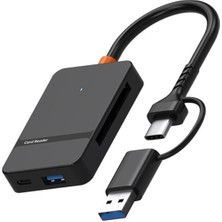 Microcase Type C USB 3.0 Çift Kart Okuyucu 8in1 USB Otg Sd/tf - AL4587