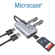 Microcase Type C 4xusb 3.0 Kart Okuyucu 6in1 USB Otg Sd/tf - AL4588