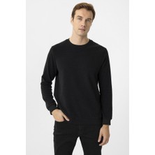 Süvari O Yaka Düz Selanik Sweat