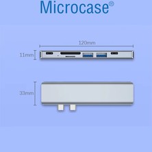 Microcase 7in2 Type-C To Usb3.0 + Usb2.0 + Pd + HDMI + Sd/tf Kart Çoğaltıcı - AL4617