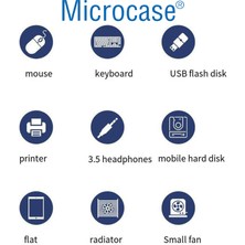 Microcase Type C + Çift USB + 3.5mm Jack Girişli 4in1 Port Çoğaltıcı Hub Adaptör - AL4612