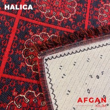 Halıca Arven 04 Kaymaz Taban Akrilik Şönil Kaymaz Taban Yıkanabilir Afgan Kilim