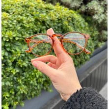Leopar Desen Unisex Mavi Işık Filtreli Korumalı Bilgisayar Gözlüğü