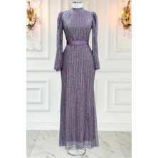 Amine Hüma Kayra Tesettür Abiye Gül Kurusu