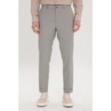 ALTINYILDIZ CLASSICS Erkek Kahve-Siyah Slim Fit Dar Kesim Yan Cepli Desenli Beli Lastikli Pantolon