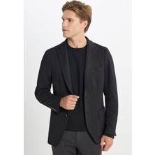 Altınyıldız Classics Slim Fit Siyah Erkek Ceket ACE042510107_CEKET Tonı