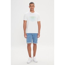 Altınyıldız Classics Beyaz Erkek T-Shirt 4A4824200005