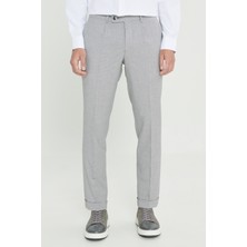Altınyıldız Classics Comfort Fit Rahat Kesim Yan Cepli Desenli Beli Lastikli Kumaş Klasik Pantolon