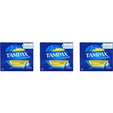 Tampax Compak Normal Tampon 22'li -3 Paket