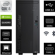 Asus D700ME  Intel Core I5-13500 32GB 1tb SSD Quadro T1000 4gb Windows 11 Pro D700ME-5135000410-117