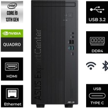 Asus D700ME  Intel Core I9-13900K 16GB 1tb SSD Quadro T1000 4gb Freedos D700ME-5135000410-308