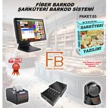 Şarküteri Barkod Sistemi-3 / Fiber Barkod