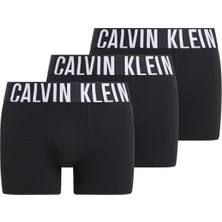Calvin Klein Erkek 3'lü Siyah Boxer Trunk 000NB3608A