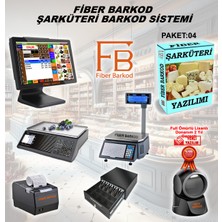 Şarküteri Barkod Sistemi-4 / Fiber Barkod