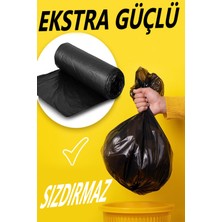 Ekstra Güçlü Siyah Kalın Jumbo Boy Çöp Poşeti 5 Paket: 50 Adet 80x110 Cm ( 1 Paket Ağırlığı 400 gr )