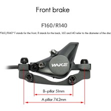 Fiona Wake Fren Bisiklet Hidrolik Disk Fren Ön Sağ/sol Arka Fren 160MM Fren Diski Bisiklet Aksesuarları (Yurt Dışından)