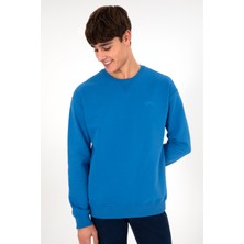 U.S. Polo Assn. Erkek Bisiklet Yaka Kobalt Basic Şardonlu Sweatshirt 50295148-VR077