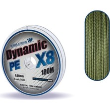 Captain Dynamic Soft Pe 8 Örgü Ip Misina 100MT Yeşil 0,18MM