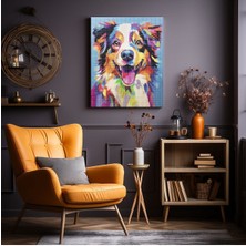 Parlak Köpek | Elmas Mozaik Boyama Tablo 40X50 cm Boncuk Tuval Seti Tuvale Gerili Hobi Seti Lero Hobi