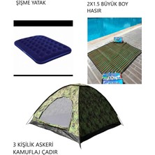 Zey Camping 3 Kişilik Orman Dagcı Kamp Şantiye Balık Avı Kara Avı Çadırları 3 Lü Set